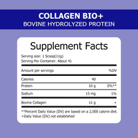 Collagène Bio+ en poudre de protéines hydrolysées de sodium bovin pour la santé des articulations osseuses des adultes, qualité alimentaire naturelle, OEM ODM