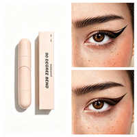 Emballage personnalisé pour cosmétiques : Boîtier étanche en forme de cœur pour eye-liner double embout et tampon à paupières, 3 ml, vente en gros
