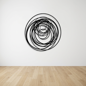 High Quality Metal Wall <b>Art</b> with Spiral Pattern for Living Room Accent Wall or Hallway Decor at Reasonable Price - Product Image 5