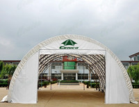 Carpa de Almacenamiento Comercial de Doble Estructura, Carpa Tipo Domo para Almacén, Estructura de Tela, Salón Arqueado Redondo