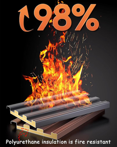 옥외 옥상 용 알루미늄 샌드위치 패널 골판지 알루미늄 시트 단열 패널 창고 및 냉실 사용 - Product Image 2