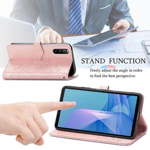 Cartera en relieve de Mandala con tarjetero Funda de teléfono de cuero para <span class=keywords><strong>Sony</strong></span> Xperia 1 5 10 VI II III Flip Cover - Product Image 5
