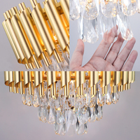 Grandes lampes suspendues de luxe modernes au design nordique Pendentifs Suspendus Lampe à suspension LED Lumière pour salle à manger