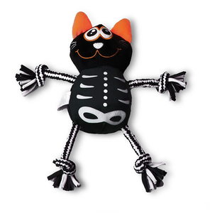 New Pet <b>Christmas</b> Halloween Smiling Monster Plush Cotton Rope Toys Chewing Teething <b>Dog</b> Interactive Movement - Product Image 2