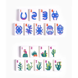 ชุดไพ่นกกระจอกอเมริกันอะคริลิคสีขาวแบบกำหนดเองชั้นเดียวกระเบื้อง160เหมาะเป็นของขวัญสำหรับเด็กผู้หญิง - Product Image 3