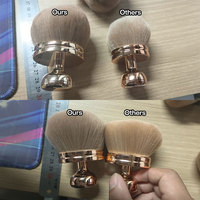 Poudre autobronzante pour le visage et le corps en nylon HMU, fond de teint, écran solaire, autobronzant pour le visage et le corps, pinceau de mélange