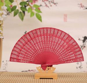 Abanico Plegable de Madera Portátil de 15 Colores, Modelo de Arte Folclórico Chino Personalizado, Decoraciones Pintadas para el Año Nuevo Chino, Souvenir - Product Image 2