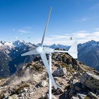 Système hybride éolien-solaire à axe horizontal 2KW GWS-2000W, turbine 48V/96V/120V/220V, démarrage ultra-rapide pour maison, cabane, zone isolée