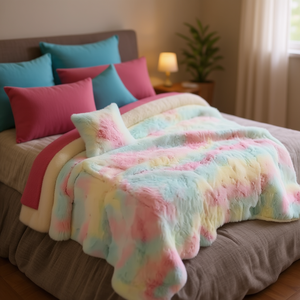 Couverture Matrimoniale Everest Hiver avec Doublure en Sherpa, Literie Réversible en Polyester, 220 cm, Design Moderne Uni Teint, Sculpté par - Product Image 2