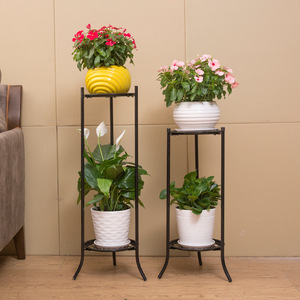European Style Wrought Iron Flower Stand Multi Layer Indoor Balcony Plant Rack Living Room Pothos Succulent Pot Holder - Product Image 1