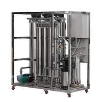 Usine de traitement d'eau par osmose inverse industrielle semi-automatique électrique 1000 LPH pour l'eau de puits, l'eau du robinet, les bouteilles et l'emballage en fûts