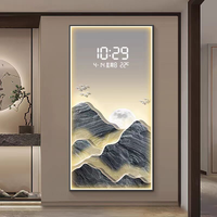 Horloge murale numérique LED moderne de luxe 50x100cm, décoration murale, peinture murale, décoration intérieure, dropshipping
