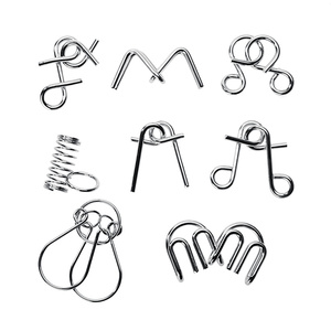 Set di 8 Puzzle Metallici Montessori, Rompicapo IQ per Bambini e Adulti, Giocattoli Antistress - Product Image 3