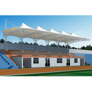 Nouvelle tendance : Toit en membrane PVDF pour gradins de stade de football extérieur, structure en acier, tribune avec toit pour stade sportif extérieur - Product Image 2