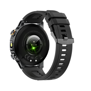 Montre connectée d'extérieur AK87, bracelet en acier, écran AMOLED 1,7 pouces HD grand format, plus de 100 sports, appels Bluetooth, lampe de poche, boussole, Fitcloudpro, IP65, SOS - Product Image 6