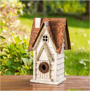Casetta per Uccelli <span class=keywords><strong>in</strong></span> <span class=keywords><strong>Legno</strong></span> da Appendere, Decorazione da Giardino, Vendita all'Ingrosso - Product Image 1