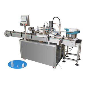 Machine de remplissage et de capsulage de réactif de flacon de tube sanguin de gouttes pour les yeux de petite bouteille de 10ml Machine d'étiquetage de ligne de remplissage d'huile essentielle - Product Image 1