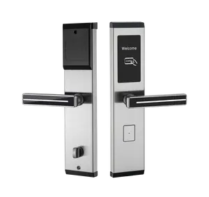 Carte de clé mécanique à bas prix déverrouiller panneau en aluminium serrure de porte intelligente numérique pour hôtel