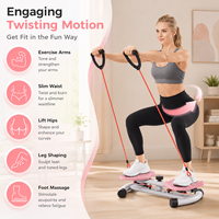 Appareil d'exercice portable et écologique en acier antidérapant pour le torsion de la taille avec corde de traction pour usage domestique, équipement de fitness pour femmes et hommes