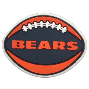 Дешевые шармы для регби, амулеты для американской футбольной команды, аксессуары, украшения для обувного магазина из ПВХ, идеи для украшений, шармы для обуви с медведями из Чикаго - Product Image 3