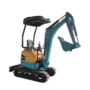 Pour mini-excavatrice U15 de 1,5 tonne, chenilles de châssis, godet de terrassement, jaune sarcelle, vannes hydrauliques Enerpac, Doosan - Product Image 1