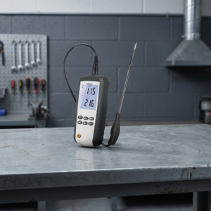 Anémomètre portatif Lubo DT-3880, mesure de la vitesse du vent et de la température, analyseur de débit d'air industriel, alimenté par batterie rechargeable - Product Image 2