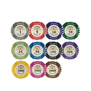 <span class=keywords><strong>Jetons</strong></span> de poker en argile personnalisés avec impression laser 14g pour casino, jeux de hasard, Baccarat, Blackjack - Product Image 3