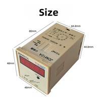 Compteur Accumulatif en Plastique Shanghai Zhuoyi JDM12A, Affichage LED Cinq Chiffres, Réinitialisation Programmable, Mémoire de Panne de Courant, Fabriqué en Chine