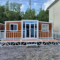 FLKT Maisons Modulaires Préfabriquées Modernes 20ft 40ft – Villa Conteneur de Luxe Extensible et Pliable – Kit Maison Préfabriquée Portable