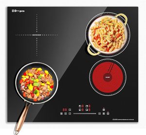 Placa de Inducción Doopen de 24 Pulgadas, 3500W, Superficie de Vidrio, Control Táctil, Pantalla Digital, Cocina Eléctrica Multi-Zona - Product Image 1