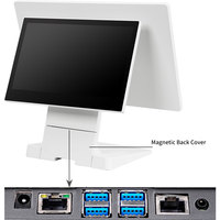 PSJ8500 Machine de point de vente à écran tactile capacitif double en aluminium moulé sous pression Linux/Windows/Android Résolution 1920x1080