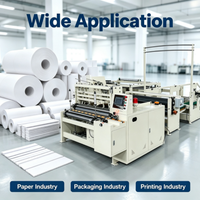 Máquina Conversora de Papel Higiénico Semiautomática de Bajo Precio, Equipo para Fabricar Rollos de Papel Higiénico, Máquina Conversora de Papel