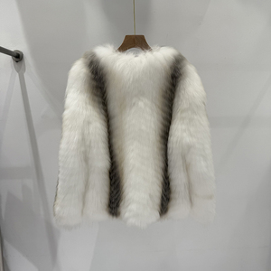 Cappotto Invernale da <span class=keywords><strong>Donna</strong></span> Elegante in Vera Pelliccia di Volpe Naturale Nuova <span class=keywords><strong>Moda</strong></span> all'Ingrosso - Product Image 4