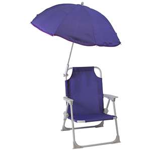 Silla de <span class=keywords><strong>playa</strong></span> con sombrilla Silla de césped <span class=keywords><strong>Tumbona</strong></span> de exterior para niños Fácil de llevar Adecuado para exteriores, <span class=keywords><strong>playa</strong></span>, camping - Product Image 1