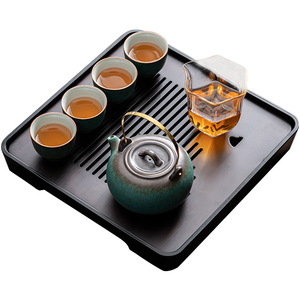 Juego de té estilo japonés con tetera y tazas, pequeño juego de cerámica para uso doméstico, diseño retro simple para preparar té en la sala de estar. - Product Image 5