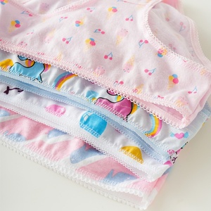 Les fabricants dirigent les sous-vêtements pour enfants en coton transfrontalier culottes pour filles commerce extérieur en papier cartonné culottes en dentelle multicolores