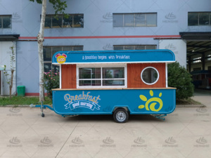 Carrito de Comida para Bar de Jugos, Remolque de Comida, Carrito de Venta de Hot Dogs, Tienda Móvil Expandible, Camioneta Galvanizada para Helados - Product Image 4