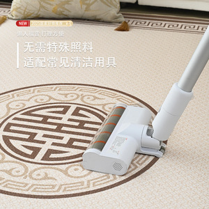 พรมปูพื้นทรงสี่เหลี่ยมผืนผ้า Jinrui ลายพิมพ์เรขาคณิต ทนต่อคราบสกปรก เหมาะสำหรับห้องนั่งเล่น ห้องนอน ห้องทำงาน - Product Image 5