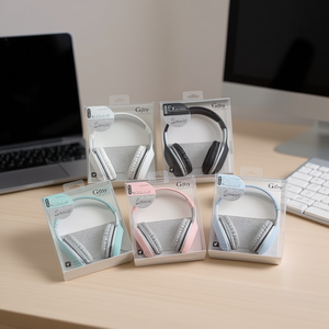 Casque audio supra-auriculaire Gjby GJ28 avec câble, son stéréo de haute qualité pour la musique et les appels - Product Image 3