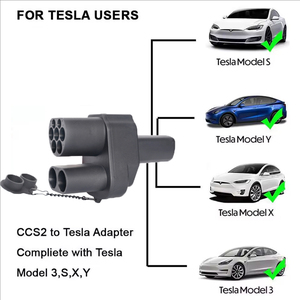 อะแดปเตอร์เชื่อมต่อรถยนต์ไฟฟ้า CCS2 สำหรับ <span class=keywords><strong>Tesla</strong></span> 150A 500V DC ชาร์จเร็ว สำหรับรถยนต์ <span class=keywords><strong>Tesla</strong></span> รุ่น <span class=keywords><strong>S</strong></span>/X/3/Y - Product Image 3