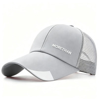 Casquette de camionneur en maille polyester à 6 panneaux OEM, logo imprimé personnalisé, séchage rapide, respirante, pour l'extérieur