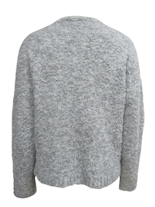 Pull-over épais pour femme en mélange recyclé de polyester/acrylique/laine 3GG, manches longues, décontracté, pour tous les jours - Product Image 3