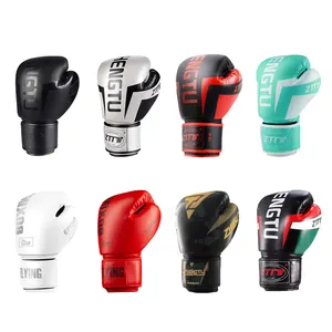 Luvas de treino de boxe 8 10 12 14 16 oz, equipamento de proteção fitness para luta
