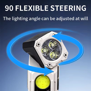 Linterna frontal multifuncional recargable COB portátil 90 ° Faros delanteros giratorios de inducción magnética para exteriores, USB, para ciclismo y camping - Product Image 2