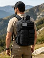 Sac à dos tactique 45L imperméable avec système MOLLE pour la randonnée et la chasse en plein air
