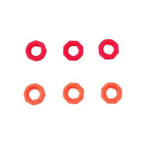 High Quality Food-Grade PP Plastic <b>Retaining</b> <b>Rings</b> Orange Red Nuts for Analytical Experimental Instruments Equipment - Product Image 3