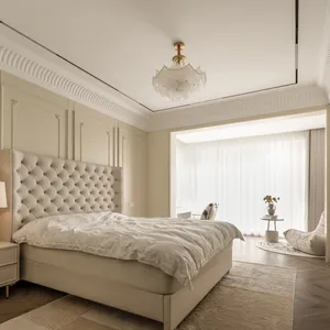 आधुनिक लकड़ी होटल अपार्टमेंट विला बेडरूम फर्नीचर डिजाइन के लिए होटल गेस्ट रूम पूरे घर डिजाइन फर्नीचर के लिए सेट