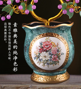 Magnifique <span class=keywords><strong>arbre</strong></span> en cristal <span class=keywords><strong>rose</strong></span> pour la décoration de la maison - Product Image 5