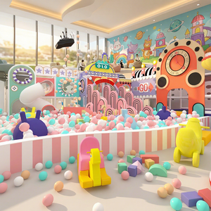 Aoleao High Quality Customized Design Plastic Soft Play <b>Indoor</b> Playground Equipment CE Certified Children's Play Areas Ball Pool - Product Image 1
