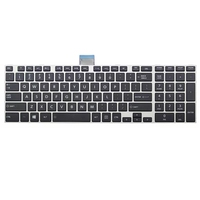 Keyboard Laptop Big Enter Grey Frame untuk Toshiba Satellite S50-A S50D-A S55-A Hitam Pengganti Keyboard Tata Letak US/UK
